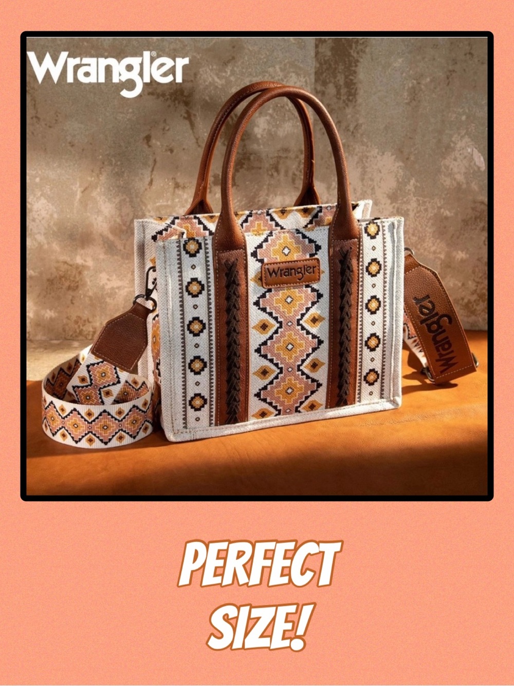 NWT - MONTANA WEST WRANGLER AZTEC SMALL TOTE